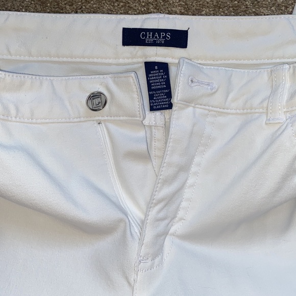 Chaps Ralph Lauren women’s stretch white pants - Picture 3 of 7